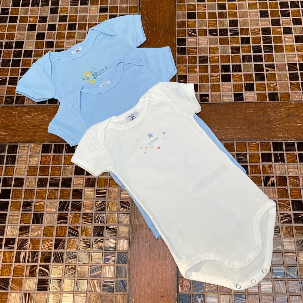 Petit Bateau Bodysuit Sleeves Baby Boy